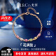 IL&CO尤珂 輕奢天然碧璽手鏈女925銀多色寶石手串七夕情人節(jié)禮物送女友