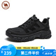 駱駝牌休閑網(wǎng)面透氣厚底戶外運(yùn)動(dòng)鞋男女同款跑步鞋P15M342015 夜黑色 42