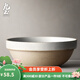 九土 手工粗陶碗日式簡約陶瓷碗大湯碗面碗復(fù)古風圓形餐具家用 大號-大湯碗【白色】