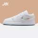 耐克（NIKE）【潮】Air Jordan aj1 Low女鞋板鞋低幫透氣休閑運(yùn)動耐磨籃球鞋 FQ9112-100（白色） gs 款 36.5