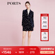 PORTS寶姿商場同款春季新品女裝長袖中長西裝SD8J008PLP029 晚安藍 XS (2)