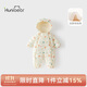 歡喜小熊嬰兒連體衣寶寶冬季外出加厚保暖哈衣新生兒夾棉爬服冬裝棉服