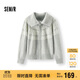森馬（Semir）針織開(kāi)衫女冬費(fèi)爾島提花寬松插肩袖翻領(lǐng)2025休閑毛衫109725106002