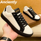 Anciently男鞋2025秋季新款板鞋男潮流時(shí)尚高端輕奢運動(dòng)休閑鞋百搭小白鞋男 黑白色A款 【高端男鞋】 41 標準皮鞋碼