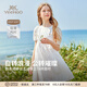 英氏（YEEHOO）女童連衣裙兒童裙子夏季薄款白色長(zhǎng)裙公主裙中大童裝女孩網(wǎng)紗裙新 鳶尾花格紋款 白色 【純棉內(nèi)襯】 160 cm 【順豐包郵&極速達(dá)】
