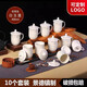 鵬博陶瓷 景德鎮(zhèn)辦公杯帶蓋定制杯子商務(wù)會議杯酒店賓館水杯家用10只裝 10個(gè)裝【白玉蓮--少量促銷】