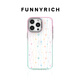 FUNNY RICH薄荷小花適用iPhone16ProMax手機(jī)殼漸變色蘋果15pro透明新款保護(hù)套磁吸女14防摔ins小清新可愛 撞色粉綠（磁吸款） iphone16 Pro Max