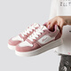 回力（Warrior）板鞋女鞋厚底休閑鞋百搭學(xué)生跑步運動(dòng)鞋 WXP(WZ)-2420 粉米 38