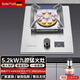 SUMTUO德國煤氣灶單灶家用5KW猛火燃氣灶單眼液化氣灶具嵌入式天然氣單爐臺式煤氣爐定時(shí)燃氣灶1級能效 A19/帶定時(shí)/不銹鋼猛火灶 管道天然氣