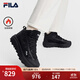 FILA 斐樂(lè )官方女鞋復古運動(dòng)鞋2025冬季新款中幫加絨滿(mǎn)天星休閑鞋 黑-BK 38