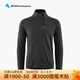 KLATTERMUSEN攀山鼠10055胡戈男款半拉鏈套頭帽衫-Huge 1/2 Zip Sweater M's 962RavenBurnt Russet烏黑紅褐 M
