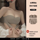 DEREK JEFF 戴里克.杰夫無肩帶內(nèi)衣女聚攏防滑小胸顯大裹抹胸婚紗隱形美背文胸吊帶裙專用 咖啡色套裝 70A 32(雙重防滑+聚攏)
