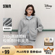 森馬（Semir）迪士尼外套女中長(zhǎng)款連帽寬松針織衛(wèi)衣2025春休閑夾克109125108001