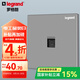 羅格朗（LEGRAND）開關(guān)插座電工電料逸景深砂銀灰色86型面板墻面暗裝電源插座 超五類網(wǎng)絡(luò) 弱電類