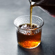 Hero日式錘紋杯透明玻璃咖啡杯耐高溫茶杯防滑水杯手沖咖啡杯 錘紋杯-一只裝