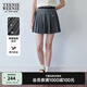 Teenie Weenie小熊女裝春裝休閑學(xué)院風(fēng)百褶裙休閑松緊腰半身裙 灰色 S (160)