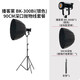 影邦300W直播補光燈拍攝專(zhuān)用攝影深拋燈服裝直播間燈光三件套影棚常亮影視燈播客萊系列 【銀色】300Bi+深拋+支架(主/輔光)