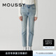 moussy 新品經(jīng)典水洗鉛筆褲小腳牛仔褲女010GAA12-2730 111淺藍(lán)色 XL