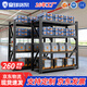 皇球貨架置物架倉儲黑色多層家用倉庫儲物架260kg/層150*40*180四層主