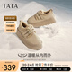 他她（TATA）復古厚底勃肯鞋女鞋加絨保暖單鞋毛毛鞋雪地靴冬WDX24DM4 灰駝（仿毛里） 37