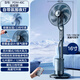 林邊家用落地扇噴霧電風(fēng)扇大風(fēng)力客廳加濕降溫臥室2025新款立式大風(fēng)量節能定時(shí)遙控語(yǔ)音控制負離子凈化 噴霧16寸黑色【5升水箱+遙控+氛圍夜燈】