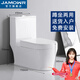 JAMOWR蹲坐兩用馬桶一體后排墻排式可蹲可坐雙用坐便器改蹲便二合一坐廁 122密封支架式【300/400坑距】 送貨入戶