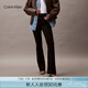 Calvin KleinJeans25春夏新款女士復(fù)古懷舊微彈ck高腰喇叭褲牛仔褲47B948G CLT-牛仔黑 25