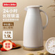 JEKO&JEKO保溫壺家用熱水瓶暖水壺大容量宿舍開水瓶玻璃內(nèi)膽 1.9L淺灰色