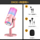 閃克（maono） 游戲麥克風(fēng)電腦話(huà)筒usb直播手機降噪電容麥電競外設臺式唱歌收音設備dm30 DM30粉色(電競游戲麥 軟件調音)