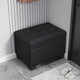 歐美圖進(jìn)門(mén)換鞋凳門(mén)口家用收納凳實(shí)木儲物箱穿鞋凳入戶(hù)門(mén)輕奢高級感玄關(guān) 黑色 【圖片展示長(cháng)度為60cm】 長(cháng)60*寬40*高42cm