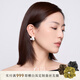 白嵐花花耳釘女999銀燒白耳飾輕奢設(shè)計感精致新款生日禮物送老婆 999銀燒白