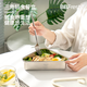 BBFRESH寶得鮮三角輕食保鮮盒316食品級(jí)不銹鋼水果沙拉冰箱專用密封餐盒 【950ML】珍珠白