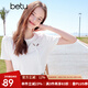 百圖betu女裝2025夏季新款T恤新中式鏤空設計感繡花棉感短袖女2504T21 白色 L