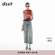 DZZIT地素牛仔褲2024秋季新款水洗工藝丹寧潮流牛仔褲女 藍色 S