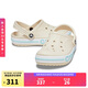 crocs卡駱馳貝雅卡駱班洞洞鞋|205089 冬日白/彩色-1LI 37/38(230mm)