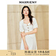 MAXRIENY復(fù)古小香風(fēng)泡泡袖襯衫花紗方領(lǐng)上衣修身顯瘦 本白 S 01/34