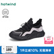 熱風（Hotwind）運動休閑鞋女款25年春季新款透氣網(wǎng)面鞋子戶外百搭慢跑女鞋 100黑紫 38
