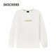 斯凱奇（Skechers）春季舒適圓領(lǐng)上衣潮流針織長(cháng)袖T恤衫 棉花糖白/0074 XL