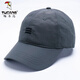 啄木鳥(niǎo)帽子男春夏速干輕薄大頭圍棒球帽遮陽(yáng)太陽(yáng)帽不褪色防曬秋季鴨舌帽 三杠速干薄款-灰色 XL 可調節：(60-65c)