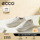 愛步（ECCO）25年新款平底鞋女 倪妮同款牛皮板鞋系帶休閑運(yùn)動鞋 街頭272803 白色/灰白色27280356946 37