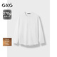 GXG男裝打底長(cháng)袖T恤24年秋季新品 白色 180/XL