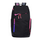 NBA CARES新款NIKE精英籃球運動(dòng)雙肩包大容量學(xué)生書(shū)包電腦包戶(hù)外氣墊旅行包 黑粉-黑內