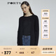 PORTS寶姿 商場同款新品女裝簡約中長款針織開衫LL8K004KZE008 黑色 S /M