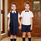 衣諾坊女童連衣裙套裝幼兒園班服校服兒童小學生六一合唱主持人演出服