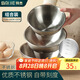 拜杰不銹鋼盆沙拉碗料理家用和面盆廚房打蛋攪拌烘焙洗菜盆套裝三件套