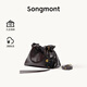 Songmont山下有松百納系列手拿包女手提斜跨垃圾袋通勤流浪包 黑檀色mini 現(xiàn)貨
