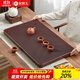 金鑲玉 德國電木茶盤(pán)家用大號排水式茶臺整塊紅料電膠木簡(jiǎn)易茶托盤(pán) 圓角無(wú)邊紅電木茶盤(pán)60*40