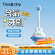 taoqibaby兒童含氟牙刷軟毛0-3-6歲 嬰幼乳牙清潔刷寶寶專用防蛀牙刷小月齡 【0-2歲】藍色【贈收納盒】