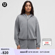 lululemon丨Softstreme? 女士拉鏈連帽衫 LW3HM8S 太陽灰 XS /4
