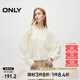 ONLY夏季設(shè)計感輕薄圓領(lǐng)寬松蝙蝠袖襯衫女|124205043 S12 亮奶油白色 M (165) 84A